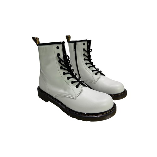 New martens white leather - white,
